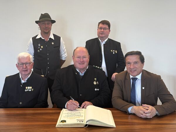 Alois Gabauer, Andreas Mayr, Max Gotz (vorne, von links)
