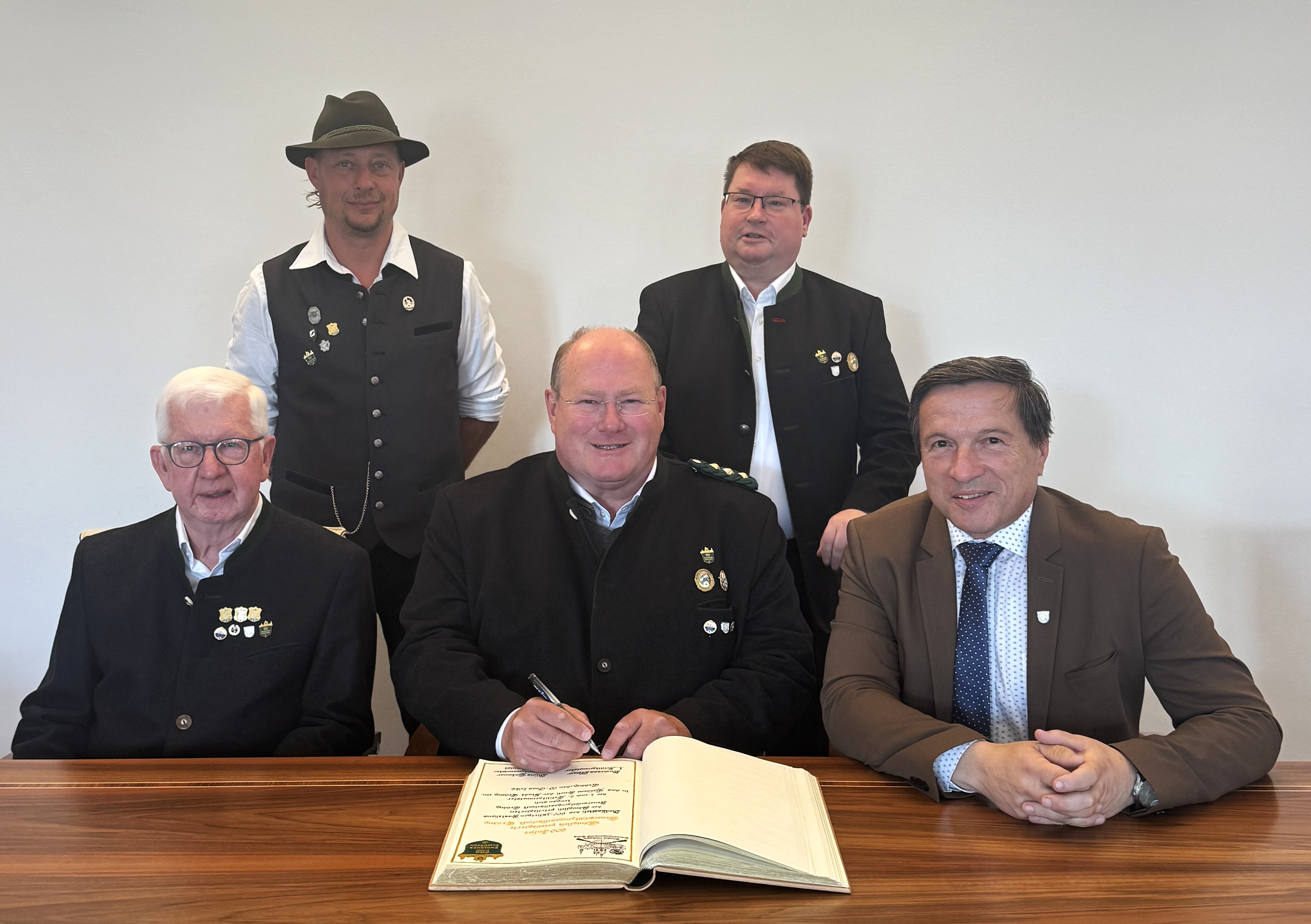 Alois Gabauer, Andreas Mayr, Max Gotz (vorne, von links)