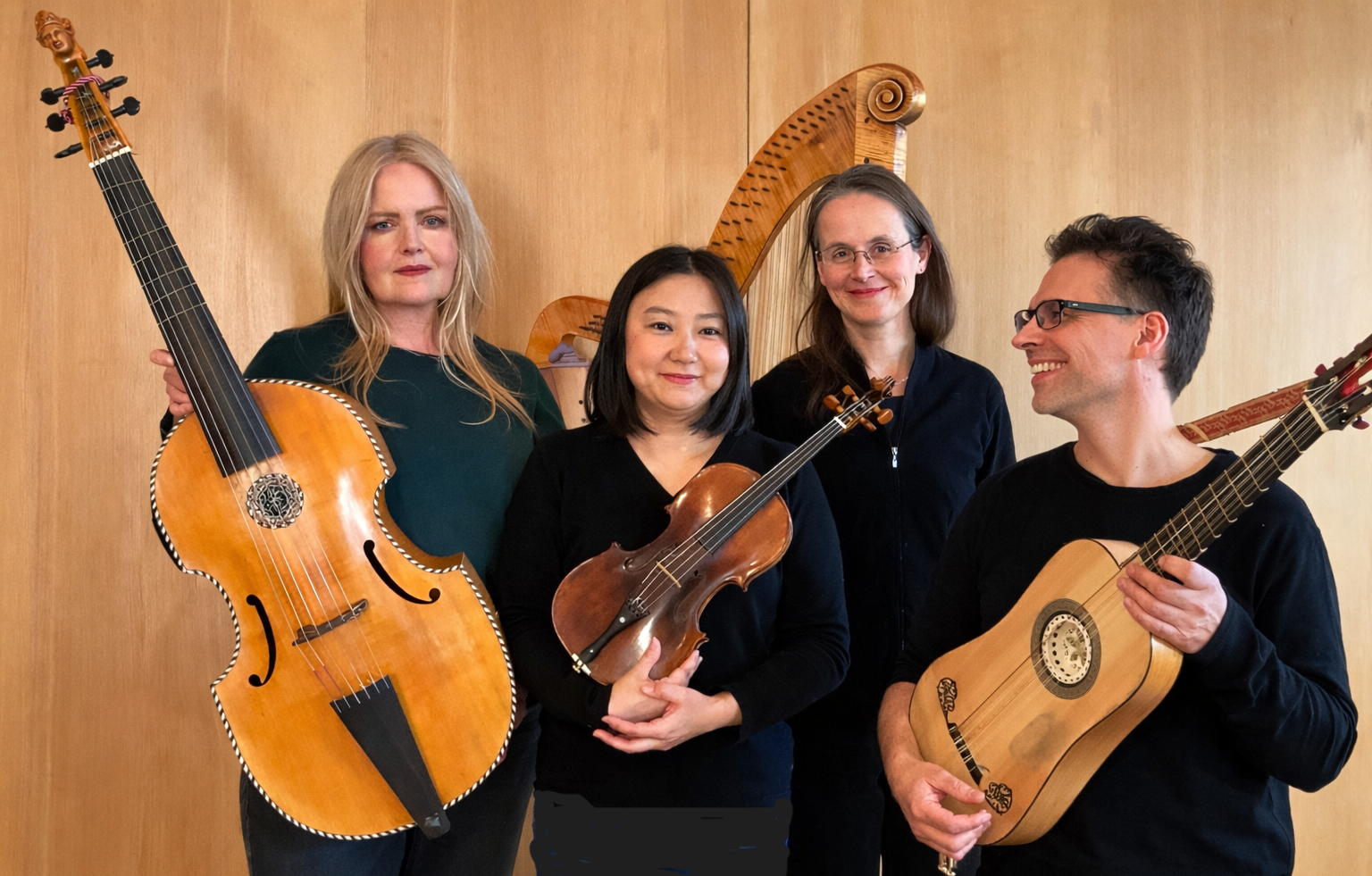 Das Barbara Pöschl-Edrich Quintett mit (von links) Sabina Lehrmann, Yuka Yamamoto-Grüner, Barbara Pöschl-Edrich und Christoph Eglhuber. Es fehlt: Saskia Fikentscher.